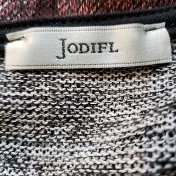 JODIFL Plaid Half Sleeve Pullover Scoopneck Oversized Tunic Top - Picture 10 of 11